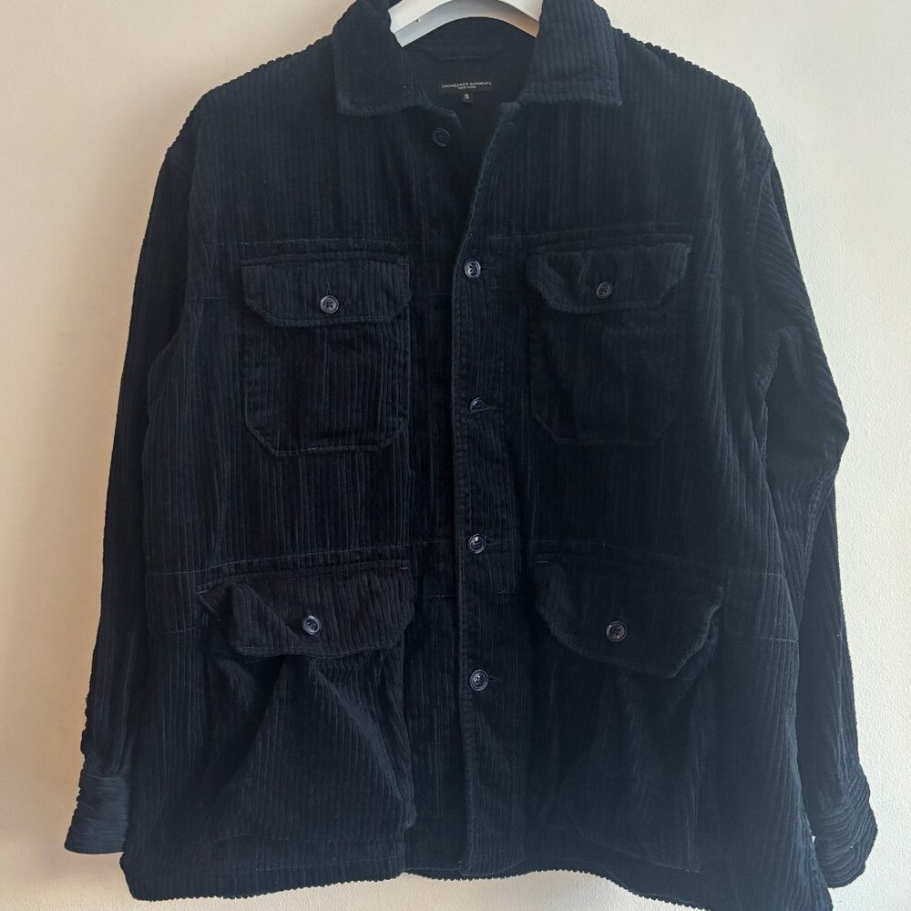 Engineered Garments Navy Corduroy Suffolk Shirt Jacket - Medium